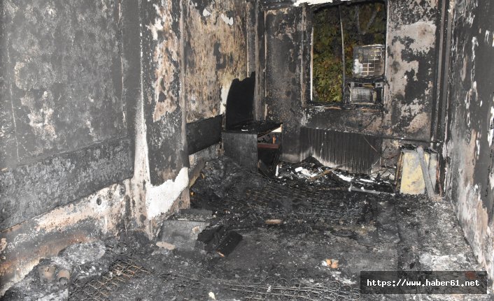 Yapıştırıcı kokladığı iddia edilen asker oteli yaktı