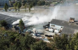 Fabrikada asit kazanı patladı