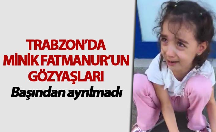Trabzon'da Minik Fatmanur'un yaralı kedi üzüntüsü