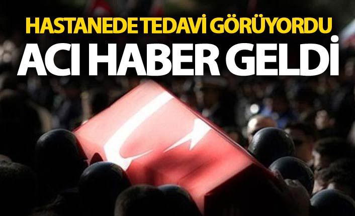 Hastanede tedavi gören asker şehit oldu