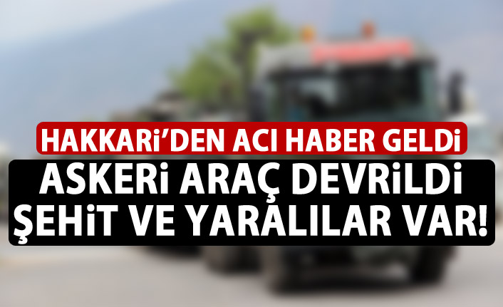 Son dakika: Askeri araç devrildi! Şehit ve yaralılar var - 28 Ağustos 2018