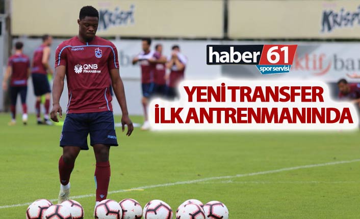 Caleb Ekuban Trabzonspor ile ilk antrenmanında