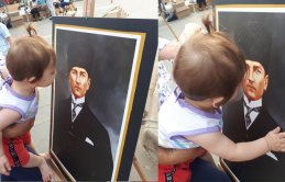 10 aylık bebeğin Atatürk sevgisi