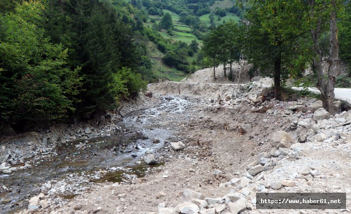 Çaykara'da o dere kurudu