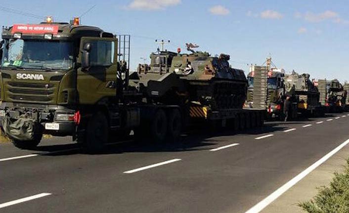 TSK'dan Suriye Sınırına sevkiyat