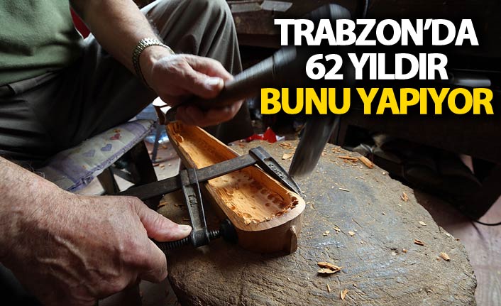 Trabzon'da Hasan usta 62 yıldır kemençe yapıyor