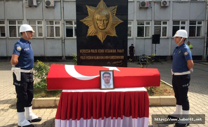 Trabzon'da polis memuruna son görev