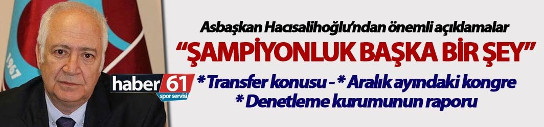 Hayrettin Hacısalihoğlu: “Şampiyonluk başka bir şey”