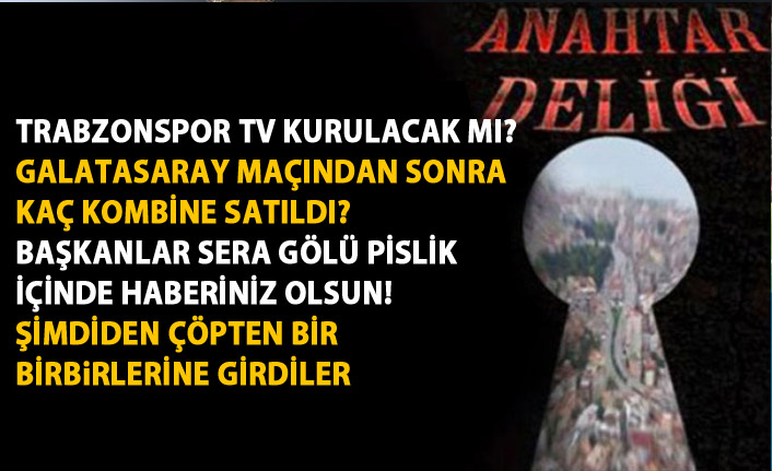 Anahtar Deliği 05.09.2018