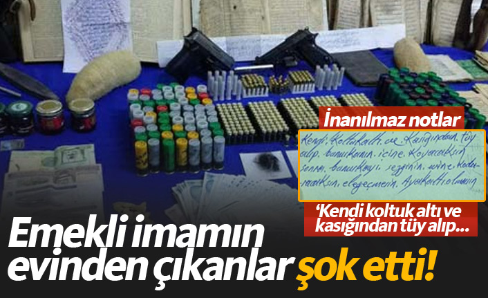 Emekli imamın evinden çıkanlar şoke etti