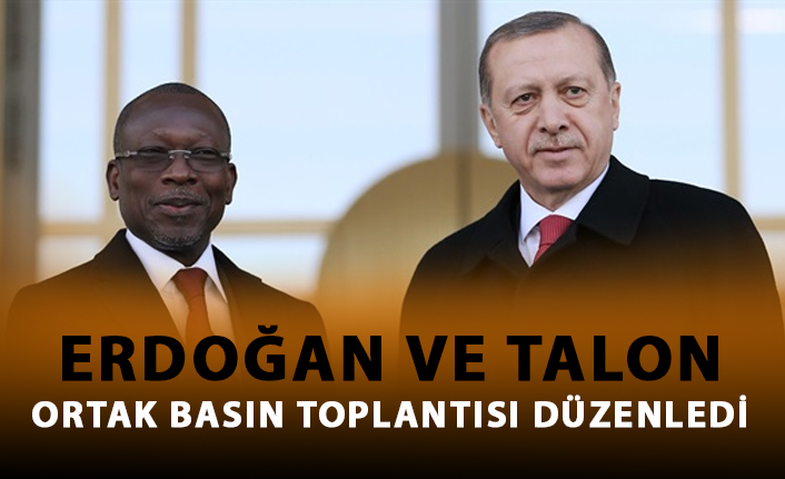 Cumhurbaşkanı Erdoğan ve Benin Cumhurbaşkanı Talon ortak basın toplantısı düzenledi.