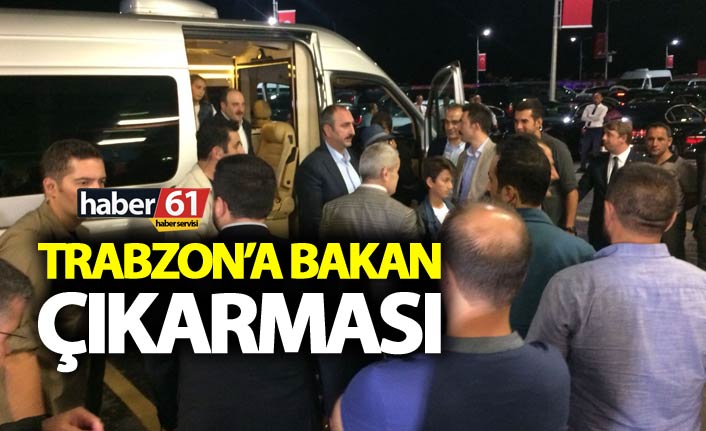 Trabzon'a Bakan çıkarması