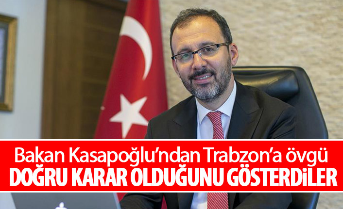 Spor Bakanı'ndan Trabzon taraftarına övgü