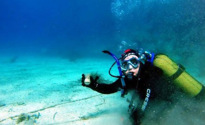 Balık avı festivalinde deniz dibi temizliği yapıldı