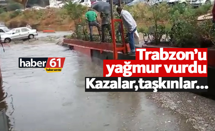 Trabzon'u yağmur vurdu. 09.08.2018
