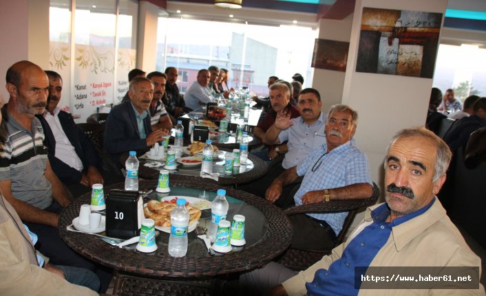 Araklı'nın yeni kaymakamı'na yemekli uğurlama