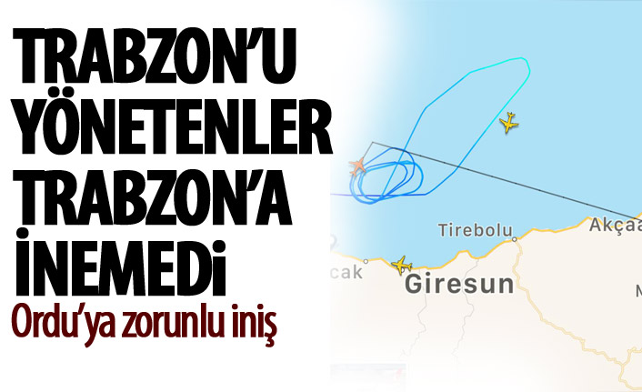 Trabzon'u yönetenler havada kaldı