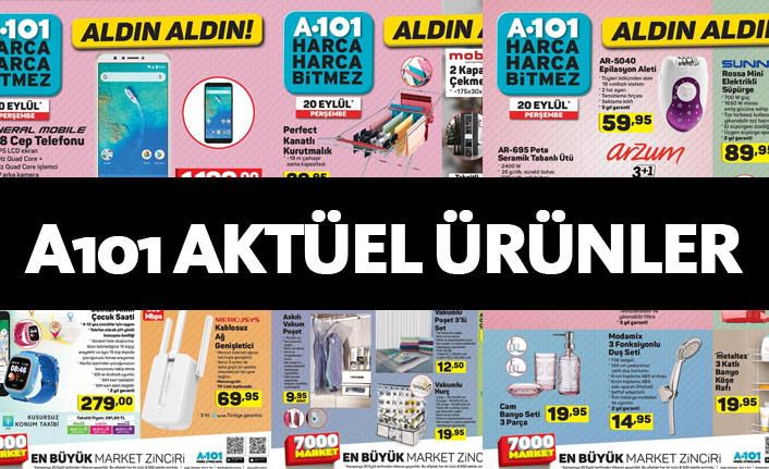 A101 Aktüel Ürünleri 20 Eylül - A101'de bu hafta neler var?