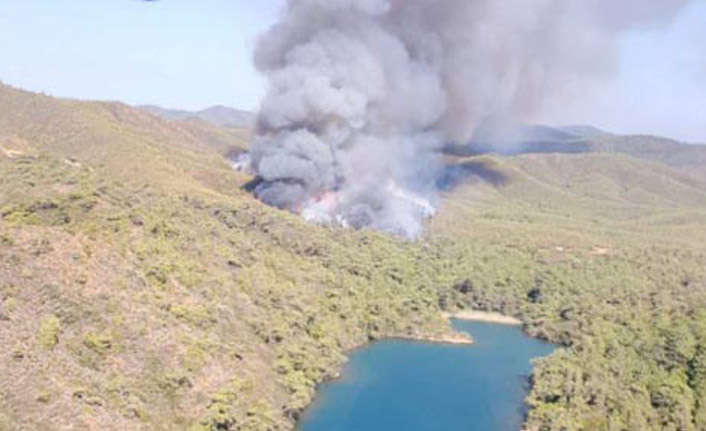 Marmaris'te yangın