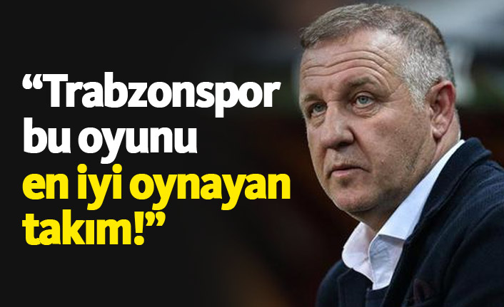 Bakkal: Trabzonspor bu oyunu en iyi oynayan takım