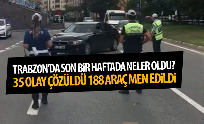 Trabzon’da son 1 haftada neler oldu?