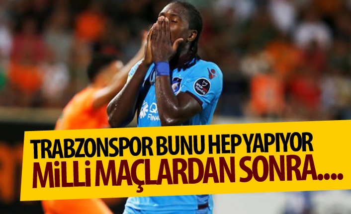 Trabzonspor'a milli ara yaramıyor