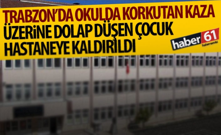 Okulda üzerine dolap devrilen çocuk hastaneye kaldırıldı
