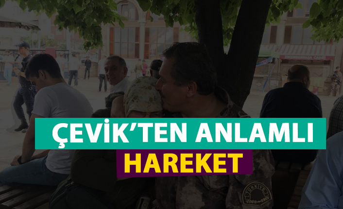 Çevik'ten anlamlı hareket