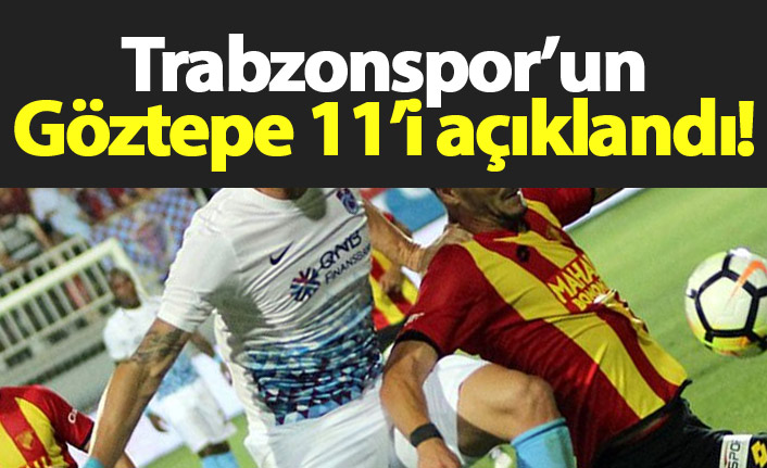 Trabzonspor’un Göztepe 11’i açıklandı