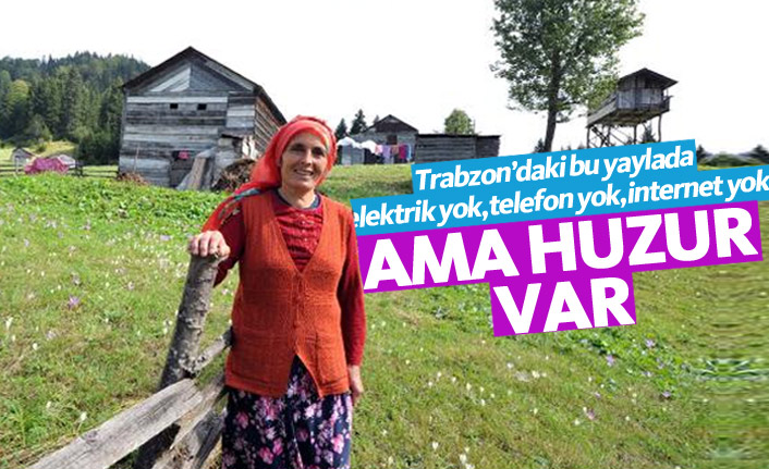Trabzon'da elektrik bile olmayan yaylada doğal yaşam