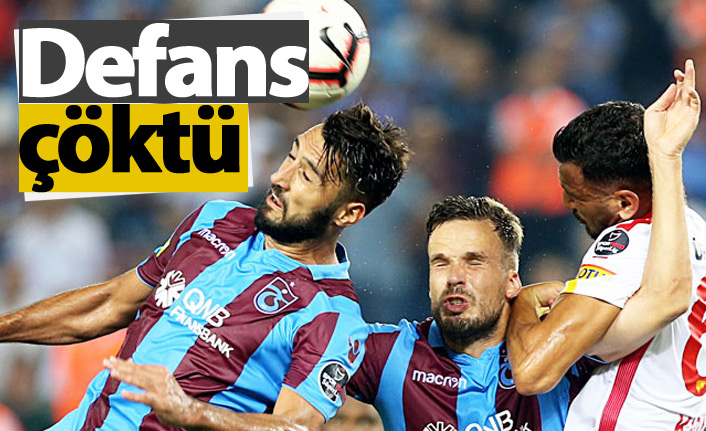 Trabzonspor'un defansı çöktü