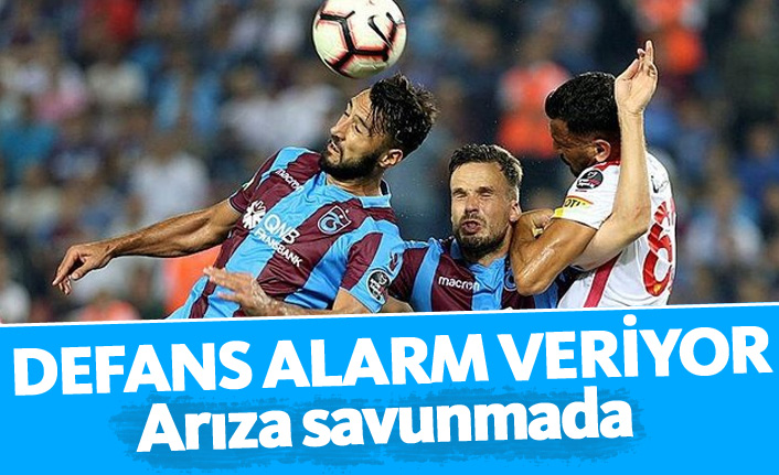 Trabzonspor'un defansı alarm veriyor