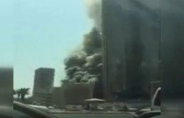 İnşaat halindeki tesisde yangın