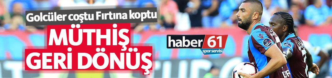 Trabzonspor'dan müthiş geri dönüş!