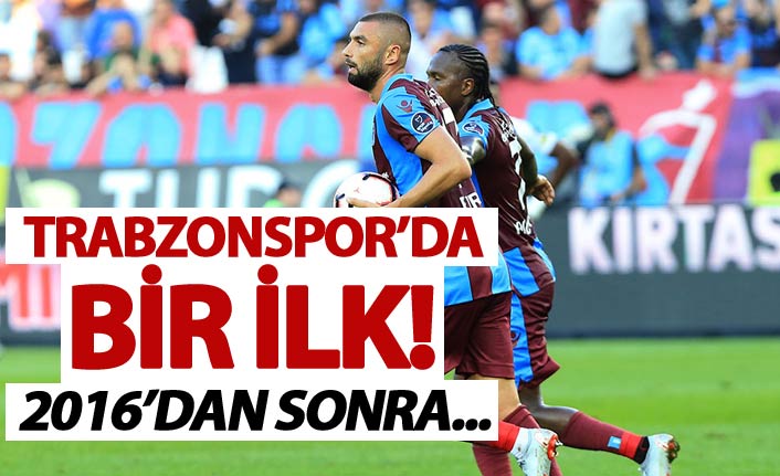 Trabzonspor'da 2016'dan sonra ilk kez