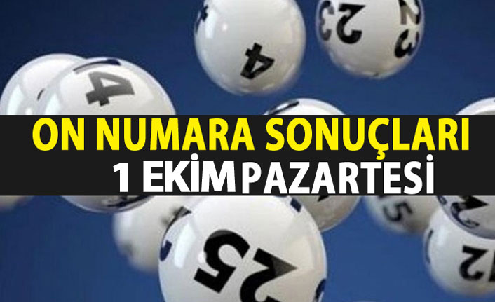 On Numara Sonuçları 1 Ekim - 10 Numara sonuç sorgulama