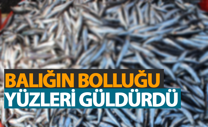 Balığın bereketi yüzleri güldürdü