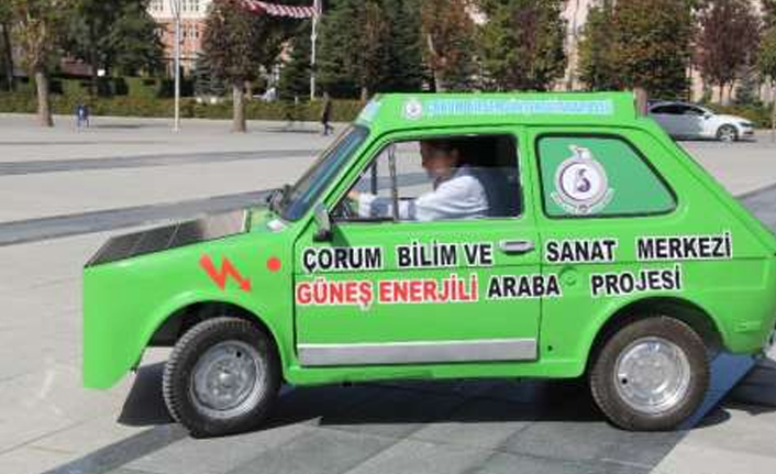 Hurda araçtan güneş enerjili otomobil