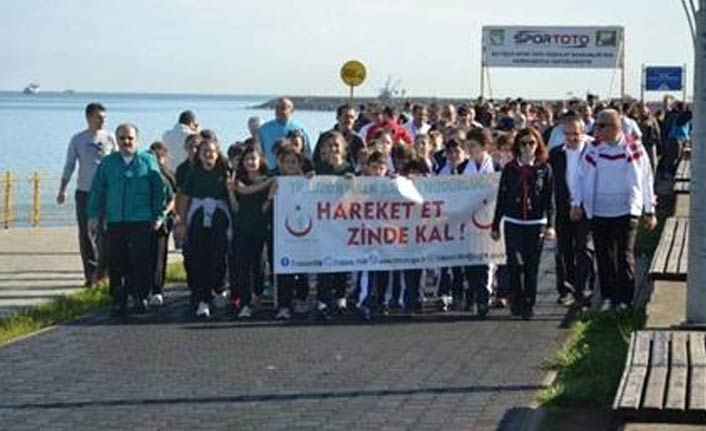 Trabzon'da Dünya Yürüyüş Günü etkinliği düzenlendi