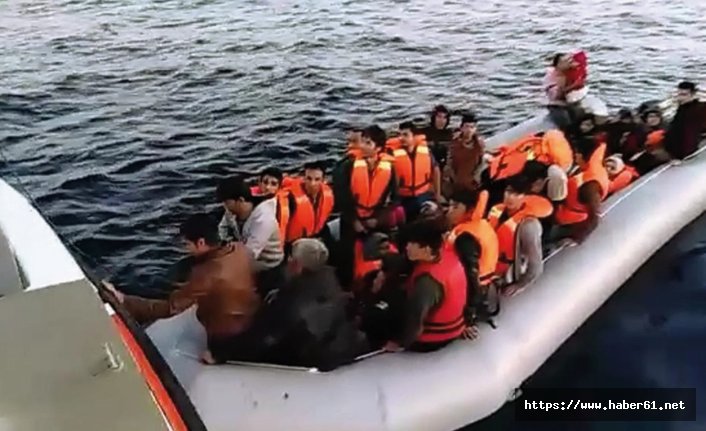 Kuşadası’nda 25’i çocuk 53 kaçak göçmen yakalandı