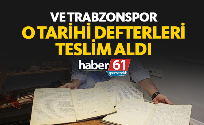Trabzonspor karar defterlerini teslim aldı!