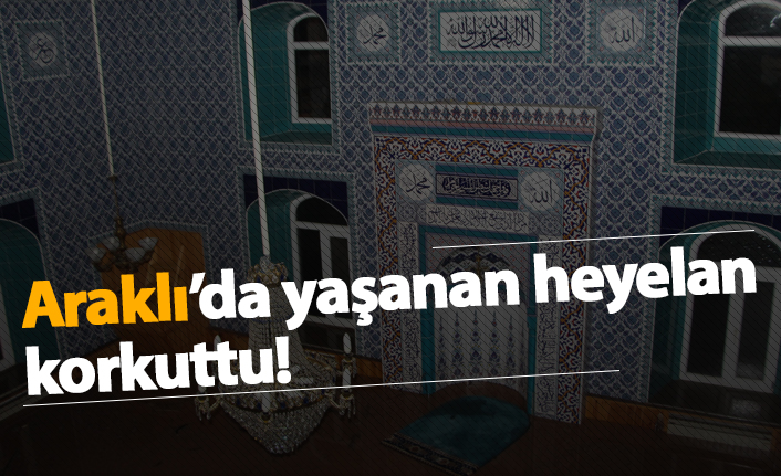 Araklı'da yaşanan heyelan korkuttu