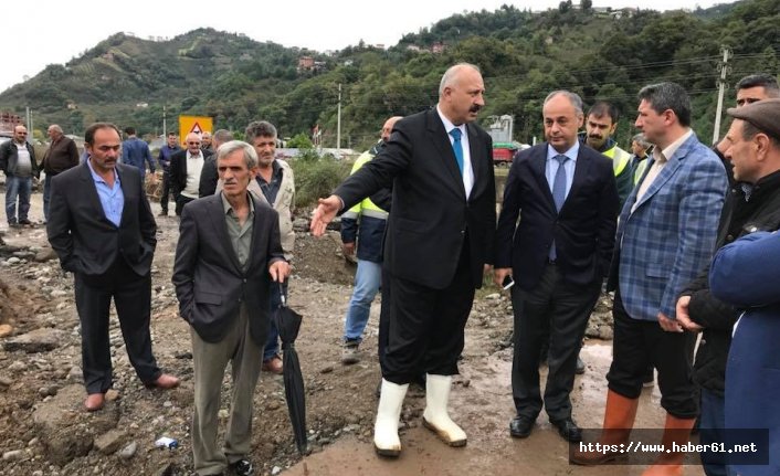 Araklı'da hasar tespit çalışmaları başladı