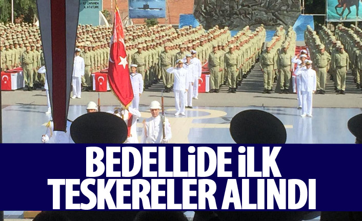 Bedelli askerler yemin etti, tezkere aldı
