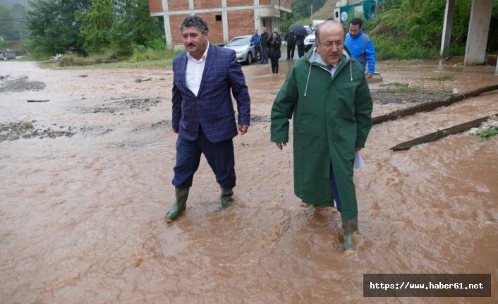 Gümrükçüoğlu sel bölgesinde