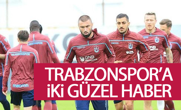 Trabzonspor'a Akhisar maçı öncesi iki müjde