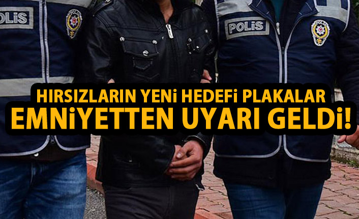 Trabzon'da çalıntı plaka operasyonu