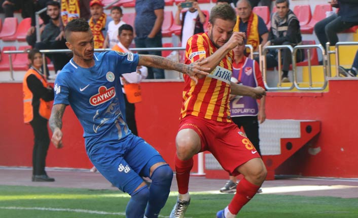 Kayserispor ile Rizespor berabere