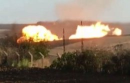 Doğalgaz boru hattında patlama