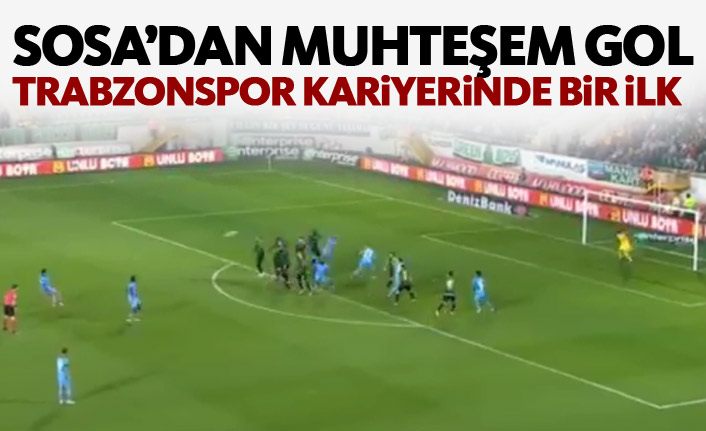 Trabzonspor'un yıldızı ilk golünü attı!